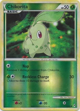 Chikorita - 53/95 - Common - Reverse Holo available at 401 Games Canada