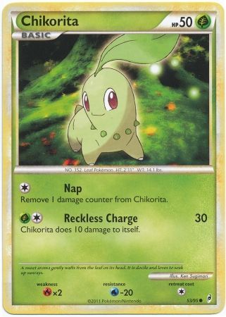 Chikorita - 53/95 - Common available at 401 Games Canada