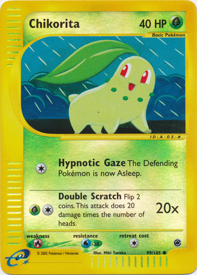 Chikorita - 99/165 - Common - Reverse Holo available at 401 Games Canada