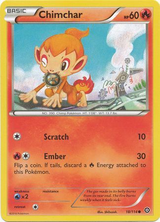 Chimchar - 18/114 - Common available at 401 Games Canada