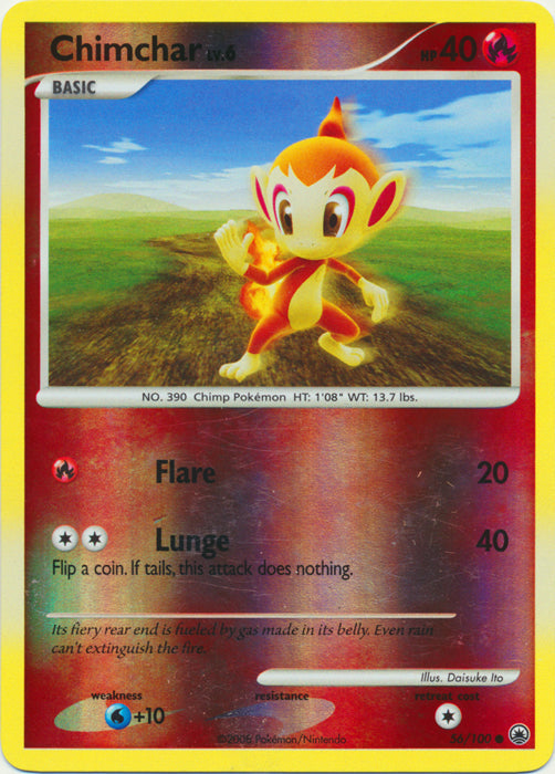 Chimchar - 56/100 - Common - Reverse Holo available at 401 Games Canada