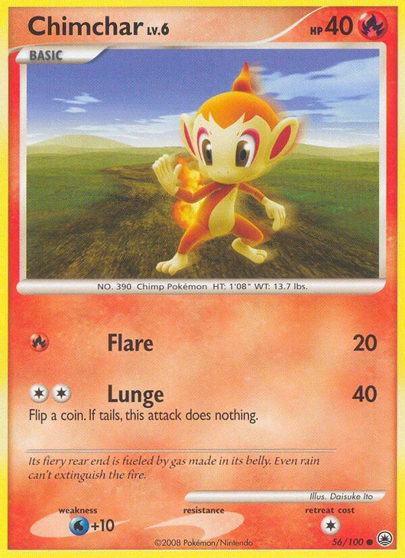 Chimchar - 56/100 - Common available at 401 Games Canada