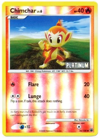 Chimchar - 56/100 - Reverse Holo BK Promo available at 401 Games Canada