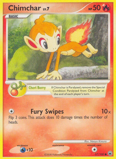 Chimchar - 57/100 - Common available at 401 Games Canada