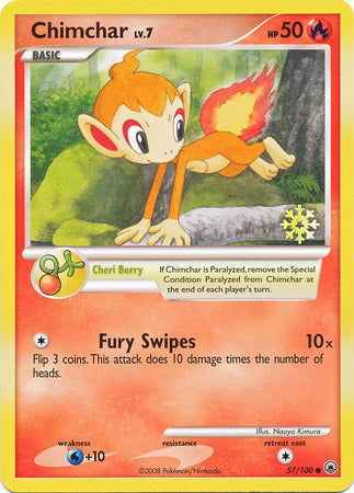 Chimchar - 57/100 - Pokemon Countdown Calendar Promo available at 401 Games Canada