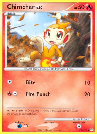 Chimchar - 70/127 - Common available at 401 Games Canada