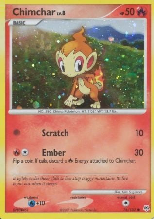 Chimchar - 76/130 - Alternate Holo - Promo available at 401 Games Canada