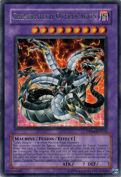 Chimeratech Overdragon - DP04-EN013 - Rare - Unlimited available at 401 Games Canada