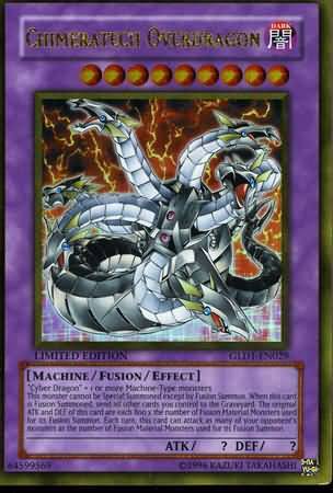 Chimeratech Overdragon - GLD1-EN029 - Gold Rare - Limited Edition available at 401 Games Canada