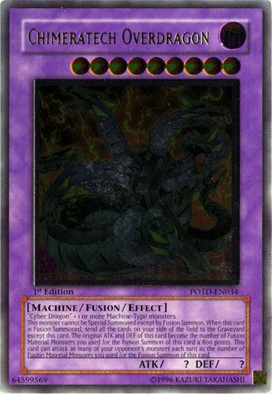 Chimeratech Overdragon - POTD-EN034 - Ultimate Rare - 1st Edition available at 401 Games Canada