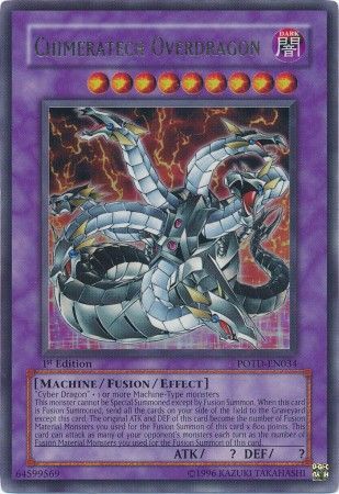 Chimeratech Overdragon - POTD-EN034 - Ultra Rare - 1st Edition available at 401 Games Canada