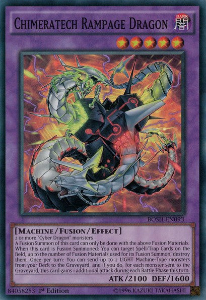 Chimeratech Rampage Dragon - BOSH-EN093 - Super Rare - 1st Edition available at 401 Games Canada