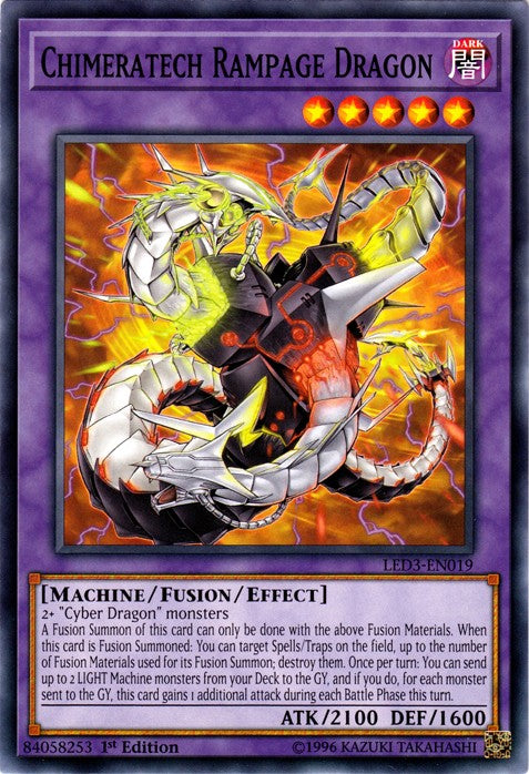 Chimeratech Rampage Dragon - LED3-EN019 - Common - 1st Edition available at 401 Games Canada