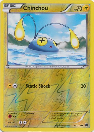 Chinchou - 35/116 - Common - Reverse Holo available at 401 Games Canada