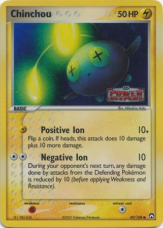 Chinchou - 49/108 - Common - Reverse Holo available at 401 Games Canada