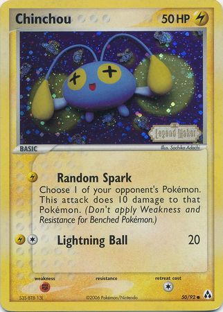 Chinchou - 50/92 - Common - Reverse Holo available at 401 Games Canada