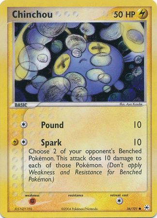 Chinchou - 56/101 - Common - Reverse Holo available at 401 Games Canada