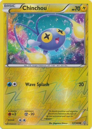 Chinchou - 57/160 - Common - Reverse Holo available at 401 Games Canada