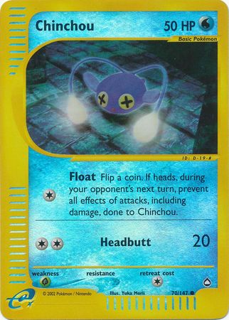 Chinchou - 70/147 - Common - Reverse Holo available at 401 Games Canada