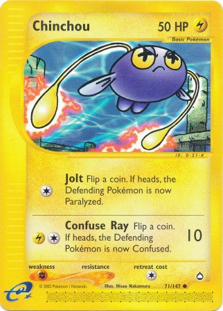 Chinchou - 71/147 - Common available at 401 Games Canada