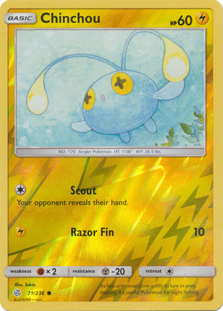 Chinchou - 71/236 - Common - Reverse Holo available at 401 Games Canada