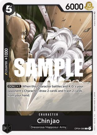 Chinjao - OP04-086 - Common available at 401 Games Canada