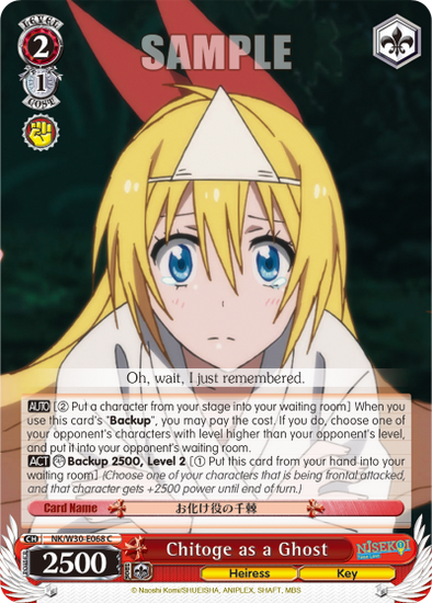 Chitoge as a Ghost - NK/W30-E068 - Common available at 401 Games Canada