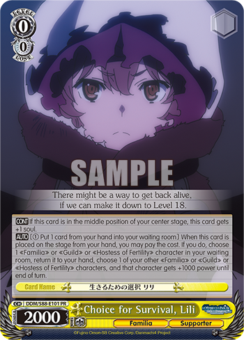 Choice for Survival, Lili (PR) available at 401 Games Canada