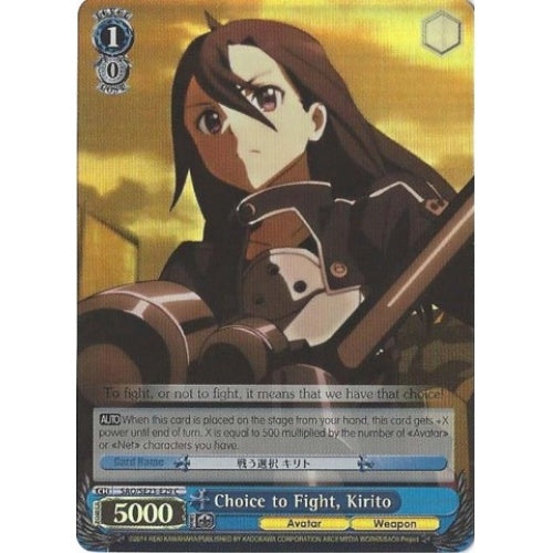 Choice to Fight, Kirito (Parallel Foil) available at 401 Games Canada