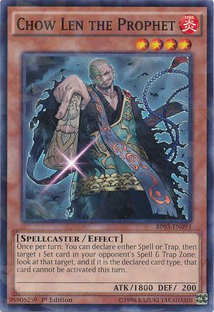 Chow Len the Prophet - BP03-EN093 - Rare - 1st Edition available at 401 Games Canada