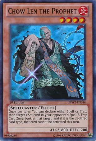 Chow Len the Prophet - BPW2-EN044 - Super Rare - 1st Edition available at 401 Games Canada