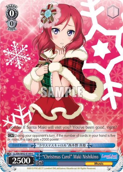 "Christmas Carol" Maki Nishikino - LL/EN-W02-E149 - Common available at 401 Games Canada