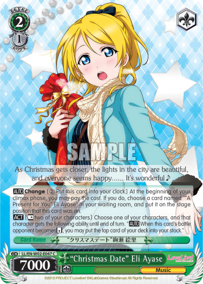 "Christmas Date" Eli Ayase - LL/EN-W02-E047 - Common available at 401 Games Canada