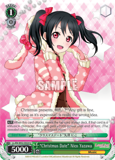 "Christmas Date" Nico Yazawa - LL/EN-W02-E024 - Uncommon available at 401 Games Canada