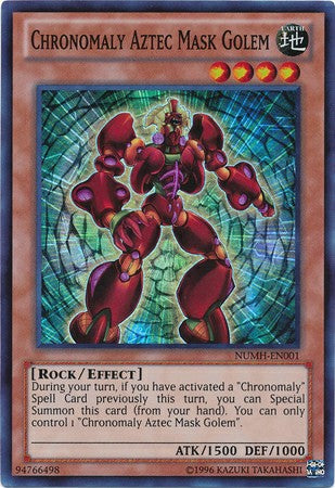 Chronomaly Aztec Mask Golem - NUMH-EN001 - Super Rare - Unlimited available at 401 Games Canada