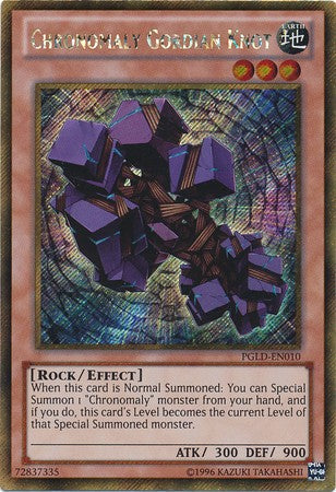 Chronomaly Gordian Knot - PGLD-EN010 - Gold Secret Rare - Unlimited available at 401 Games Canada