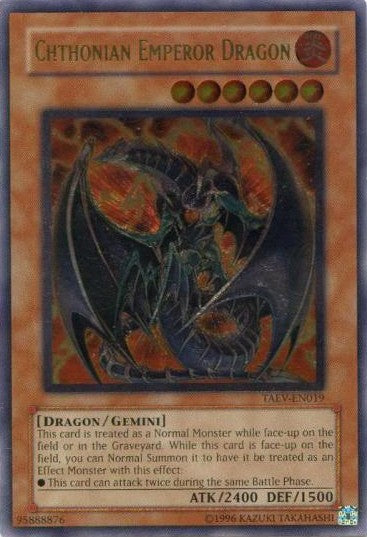 Chthonian Emperor Dragon - TAEV-EN019 - Ultimate Rare - Unlimited available at 401 Games Canada