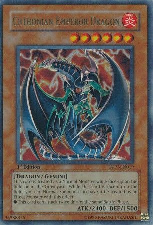 Chthonian Emperor Dragon - TAEV-EN019 - Ultra Rare - 1st Edition available at 401 Games Canada