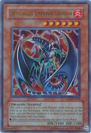 Chthonian Emperor Dragon - TAEV-EN019 - Ultra Rare - Unlimited available at 401 Games Canada