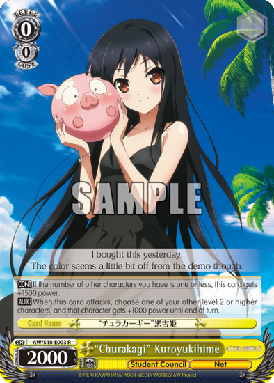 "Churakagi" Kuroyukihime - AW/S18-E003 - Rare available at 401 Games Canada