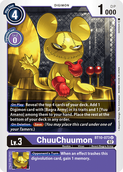 ChuuChuumon - BT10-073 - Uncommon available at 401 Games Canada