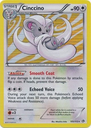 Cinccino - 105/113 - Holo Rare available at 401 Games Canada