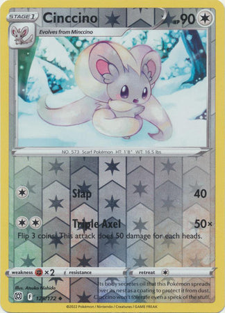 Cinccino - 125/172 - Uncommon - Reverse Holo available at 401 Games Canada