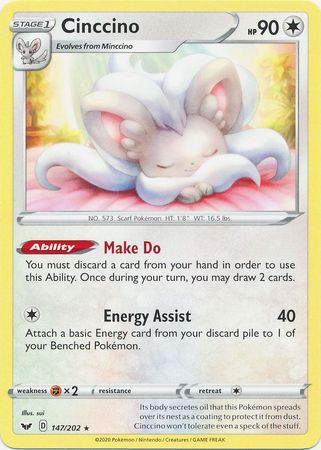 Cinccino - 147/202 - Rare available at 401 Games Canada