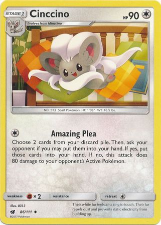 Cinccino - 86/111 - Uncommon available at 401 Games Canada