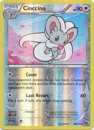 Cinccino - 88/124 - Uncommon - Reverse Holo available at 401 Games Canada