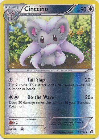 Cinccino - 89/114 - Rare - Reverse Holo available at 401 Games Canada