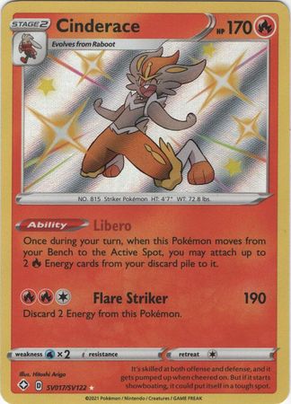 Cinderace - SV017/SV122 - Shiny Rare available at 401 Games Canada