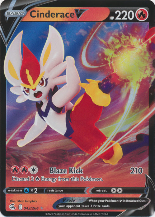 401 Games Canada - Cinderace V - 043/264 - Ultra Rare 401 Games Canada - Cinderace V - 043/264 - Ultra Rare