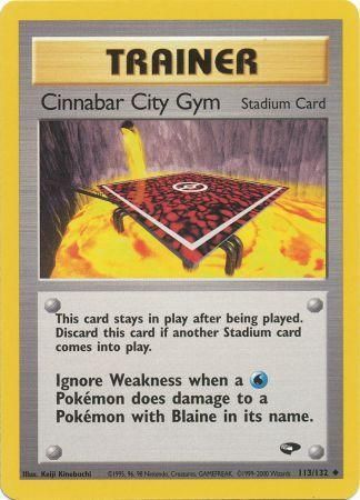 Cinnabar City Gym - 113/132 - Uncommon - Unlimited available at 401 Games Canada